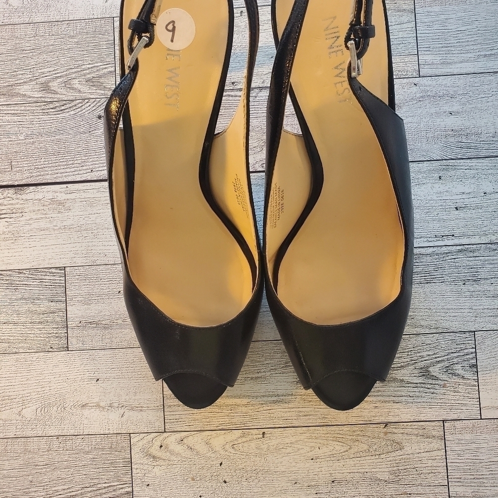 NINE WEST Woman's Black High Heels Sandals 9 M. - Picture 11 of 12